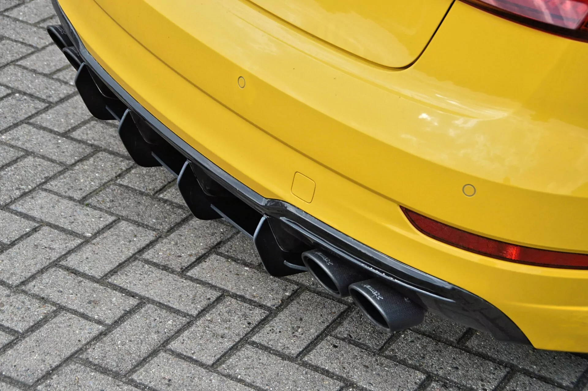 Heckansatz für Audi A3 S3 8V S-Line + Cabrio Facelift gefräßt