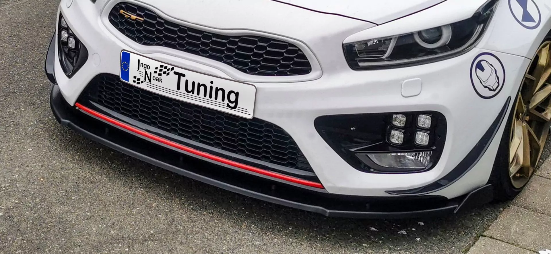 CUP Frontspoilerlippe V2 mit Wing für Kia Ceed GT Pro Ceed GT ab Bj. 2013-2018