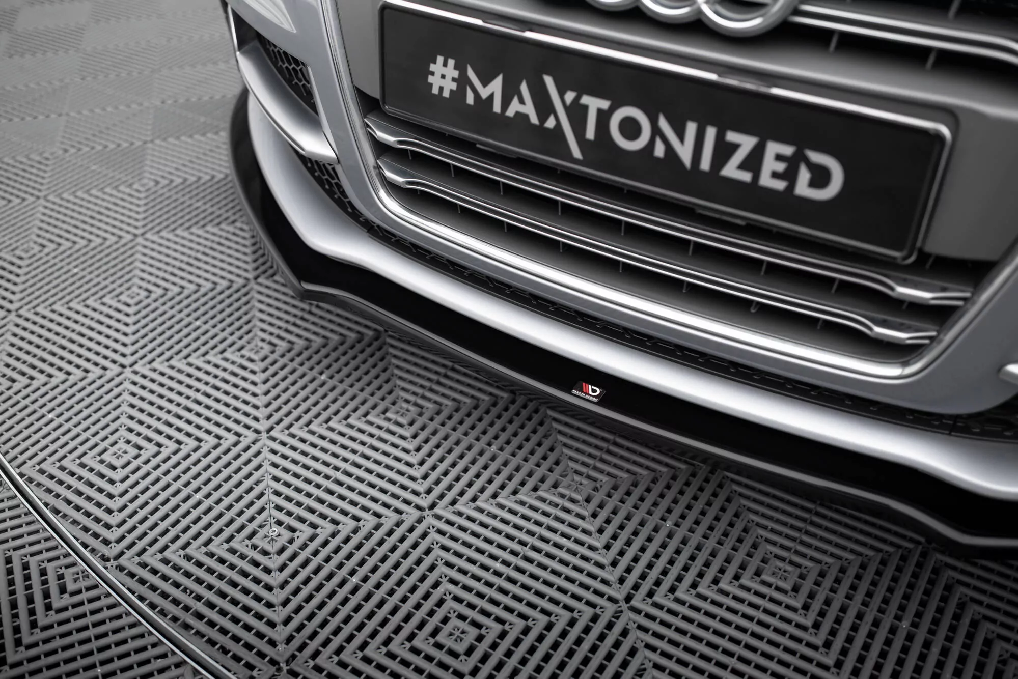 Front Ansatz Passend Für V.1 Passend Für Audi TT S Mk2 (8J) Schwarz Hochglanz Schwarz Hochglanz