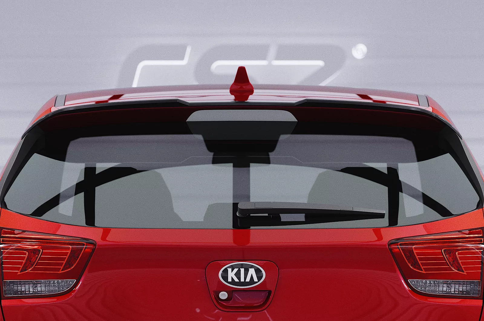 Heckflügel mit ABE für Kia Rio 4 (YB) HF861 Schwarz Strukturiert