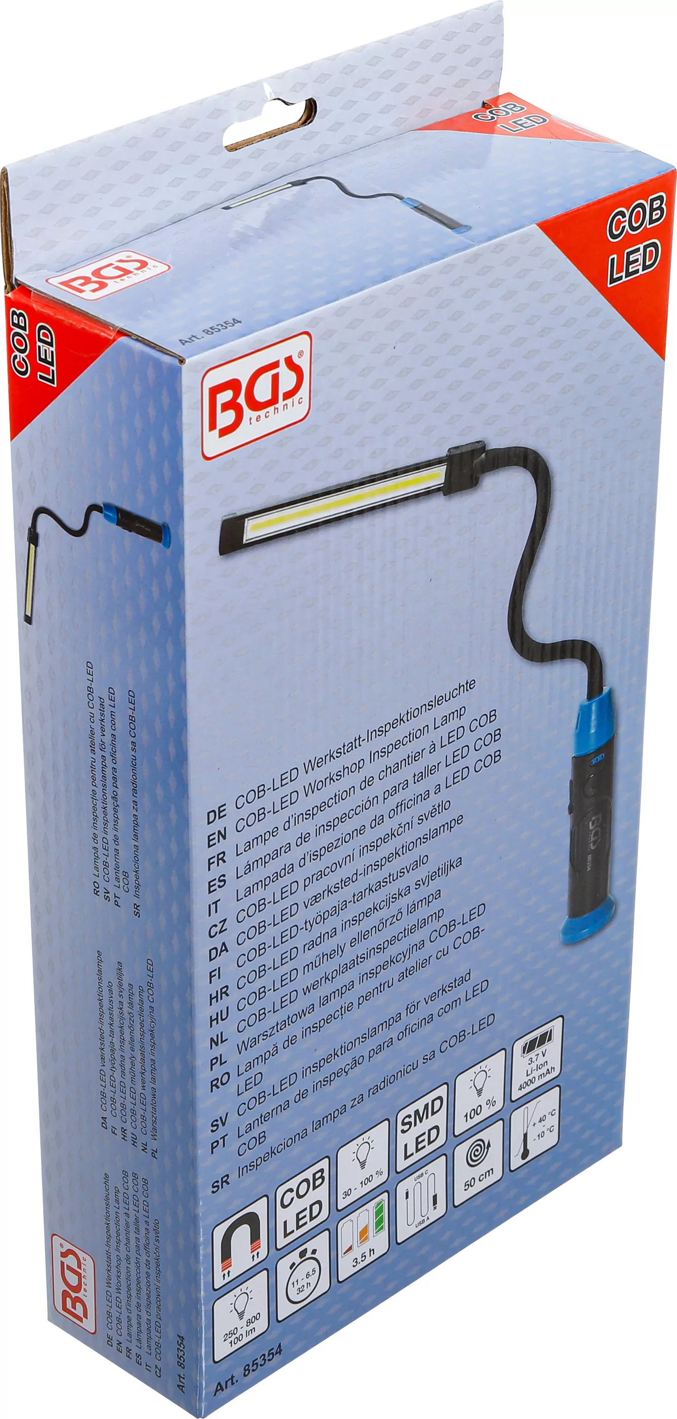 COB-LED Werkstatt-Inspektionsleuchte | mit Schwanenhals