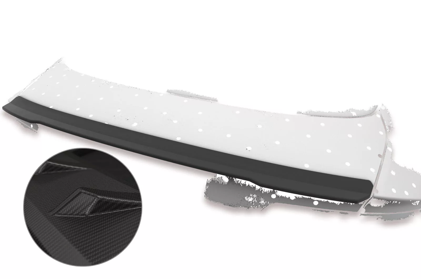 Heckflügel mit ABE für Audi A5 / S5 8T Sportback HF701-M Carbon Look (matt)