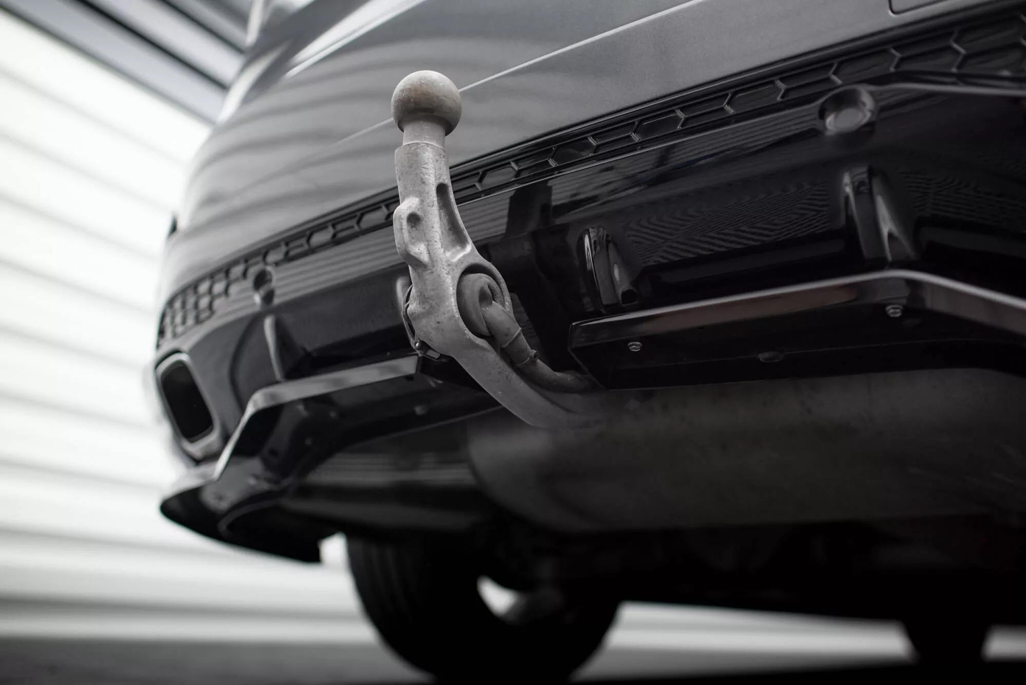 Hinten Splitter (mit Einem Vertikalem Balken) Ford S-Max ST-Line Mk2 Schwarz Hochglanz