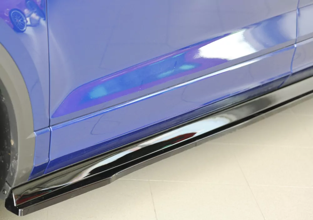 Rieger Seitenschweller links ansatz glanz schwarz für VW T-Roc R (A1) 5-tür. 01.22- (ab Facelift)
