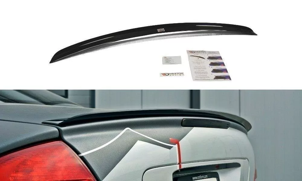 Spoiler CAP Passend Für Passend Für MERCEDES CL-KLASSE C215 Schwarz Hochglanz Schwarz Hochglanz