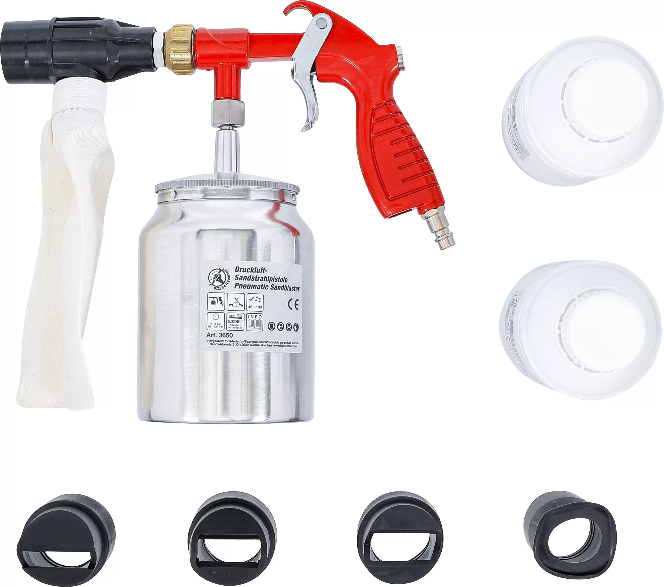 Druckluft-Sandstrahlpistole inkl. Zubehör