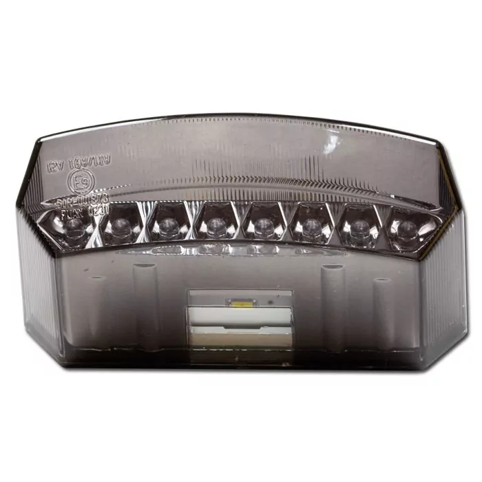 Led-rücklicht "teramo", Getönt, M. Kz-beleuchtung, Maße: B 110 Mm H 27 Mm T 62 Mm, E-geprüft
