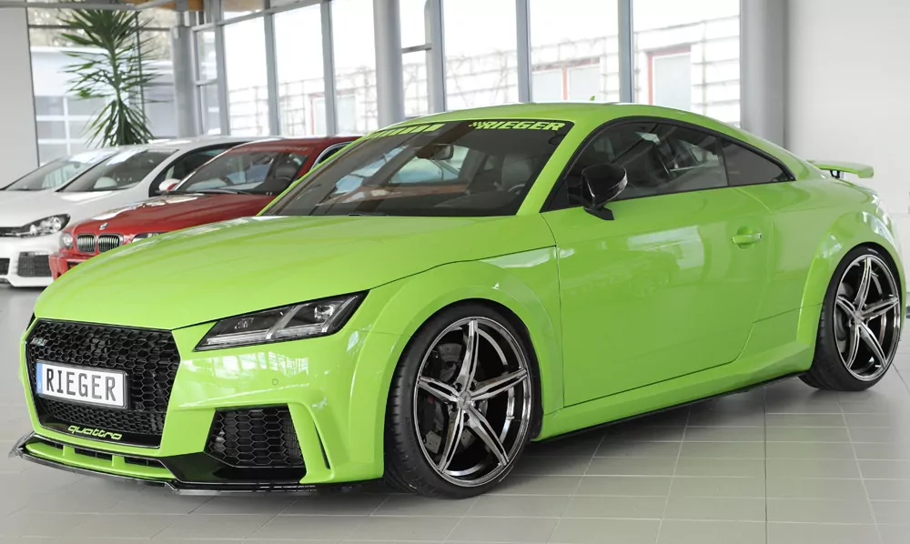 Rieger Spoilerschwert für Audi TT RS (8J/8J1-FV/8S) | Roadster 05.16-08.18 (bis Facelift) für orig. TT-RS Frontschürze