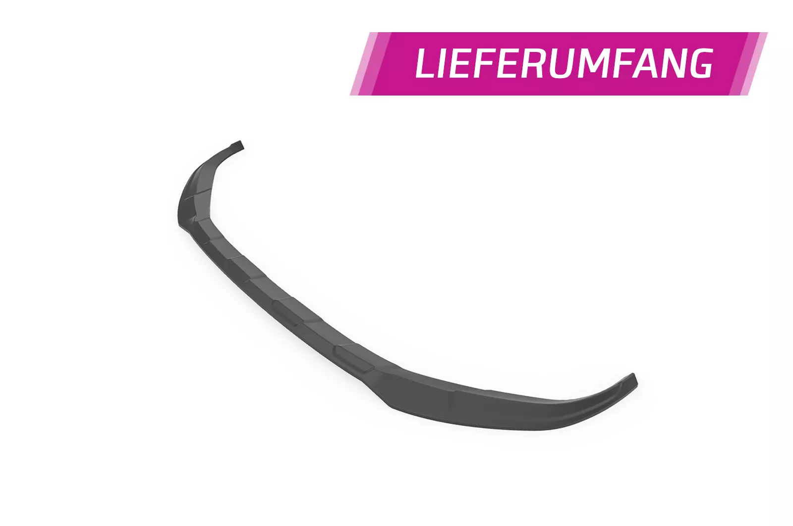 Cup-Spoilerlippe mit ABE für VW Tiguan 2 (Typ AD) CSL717 Schwarz Strukturiert