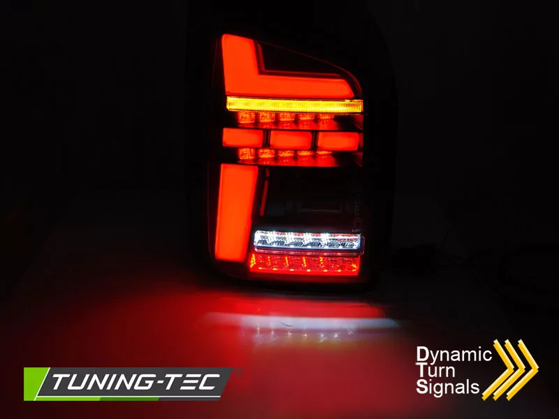 Led Bar Tail Lights Black Smoke Seq Fits Vw T6,t6.1 15-21 Oem Led