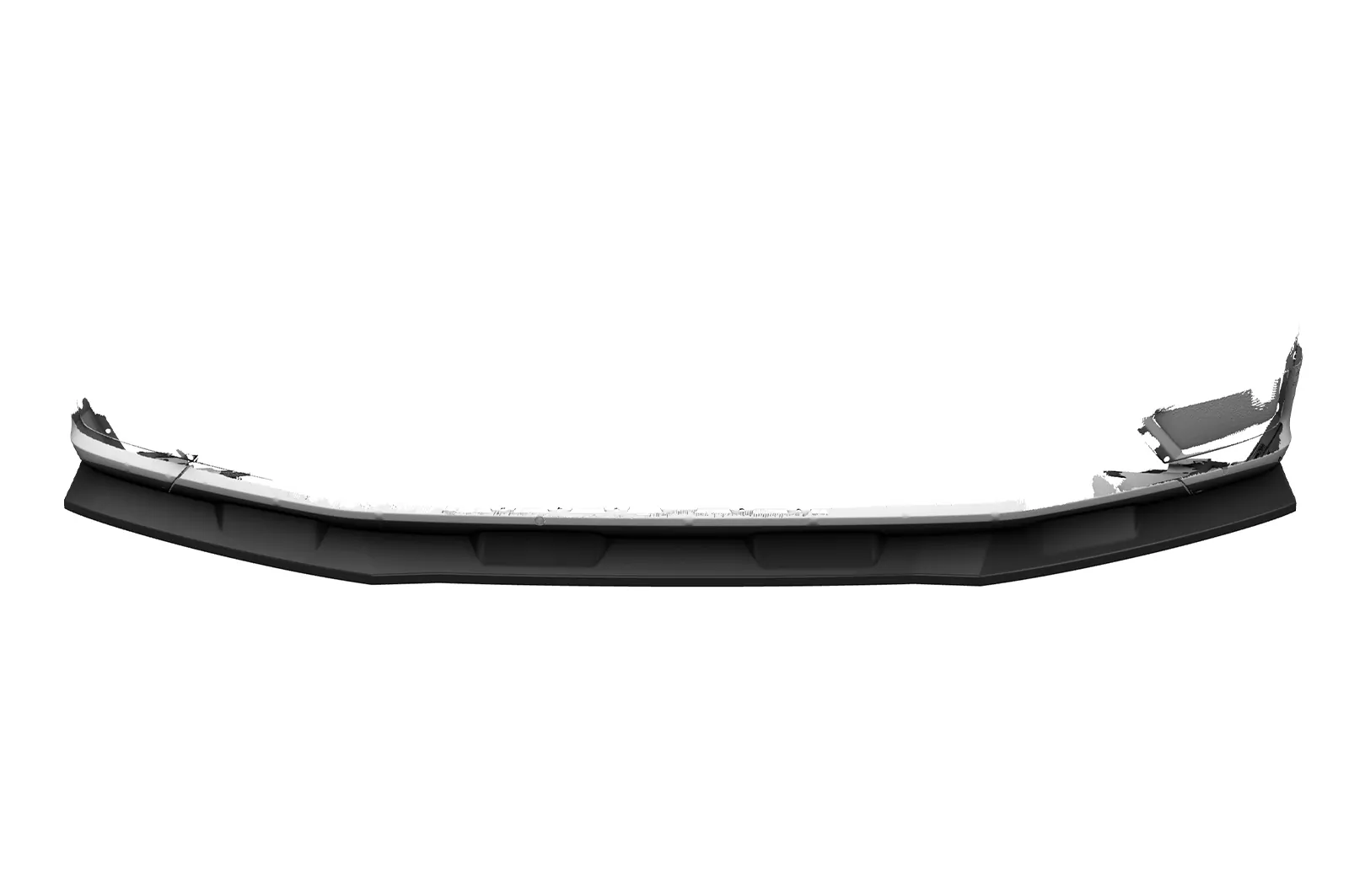 Cup-Spoilerlippe mit ABE für VW Tiguan 2 (Typ AD) Basis CSL658 Schwarz Strukturiert