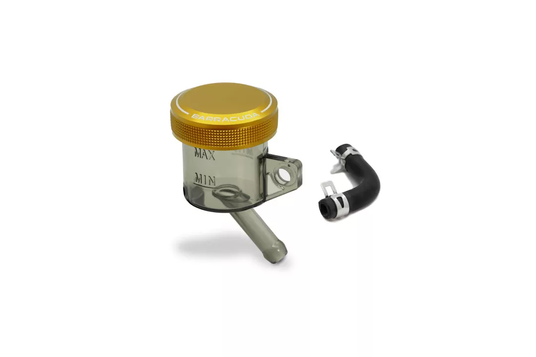 Barracuda Universal Ausgleichsbehälter mit goldenem Aluminiumdeckel Durchmesser 30mm