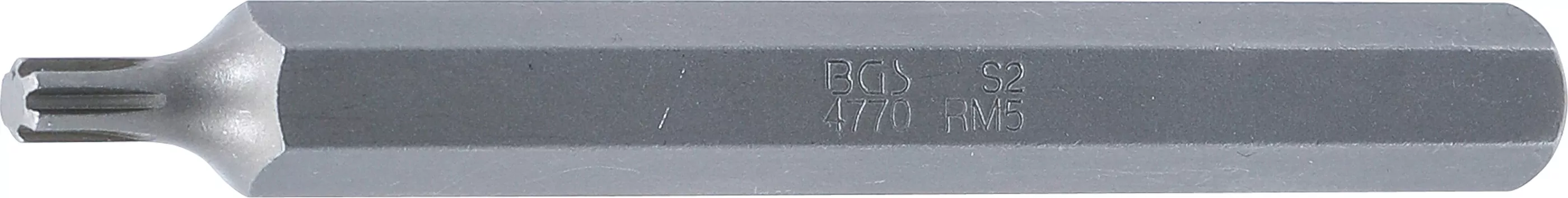 Bit | Länge 100 mm | Antrieb Außensechskant 10 mm (3/8") | Keil-Profil (für RIBE) M5