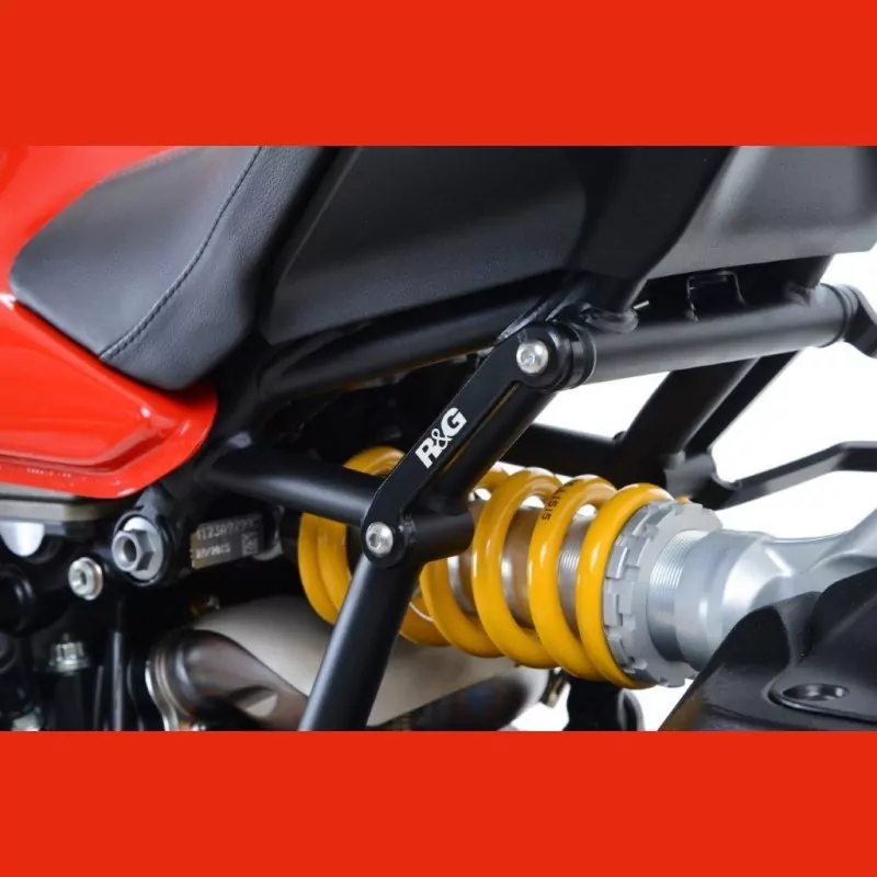 R&G hintere Fußrastenabdeckung Ducati Monster 1200 / Super Sport 2017-