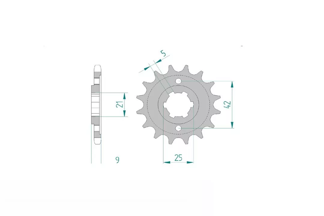 Ritzel 17 Zähne Teilung 428