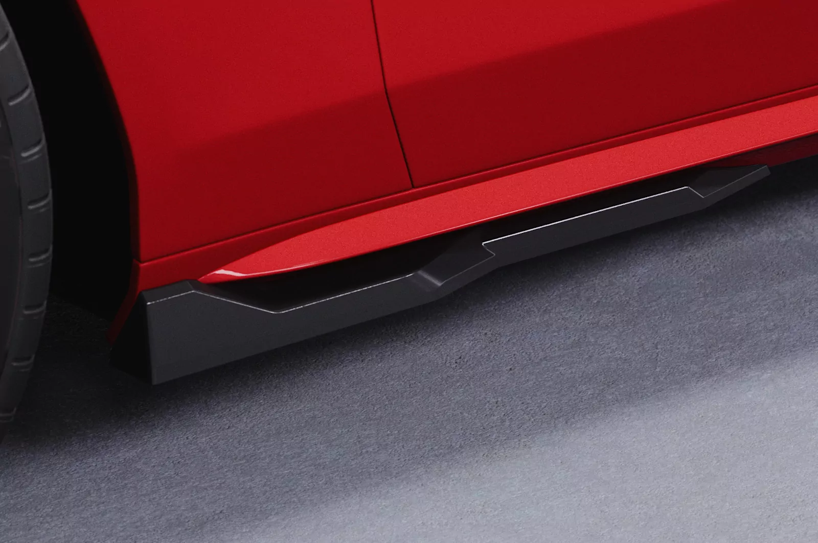 Seitenschweller für Audi A4 / S4 B8 (Typ 8K) SS571 Schwarz Strukturiert