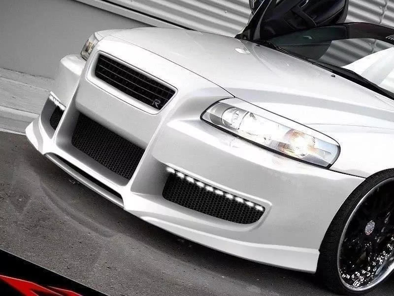 Scheinwerfer Blenden Böser Blick Für VOLVO S60 Schwarz Hochglanz