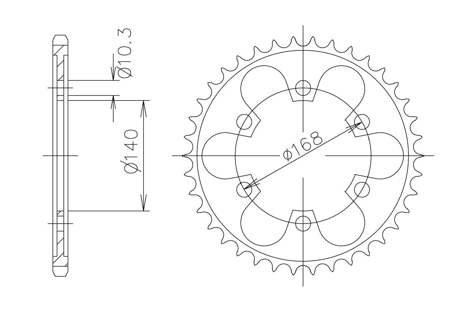 EK-Chain Kettensatz 525 MVXZ-2 für BMW F700GS ab Modelljahr 2013- - 800 ccm Farbe Schwarz