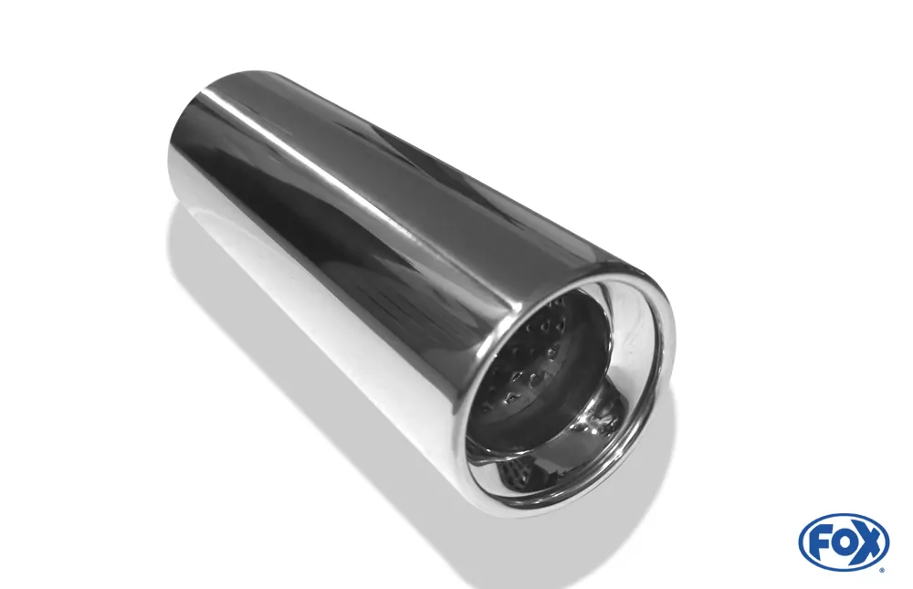 Anschweißendrohr Typ 13  Ø 100 mm / Länge: 300 mm  - rund / eingerollt / gerade / mit Absorber