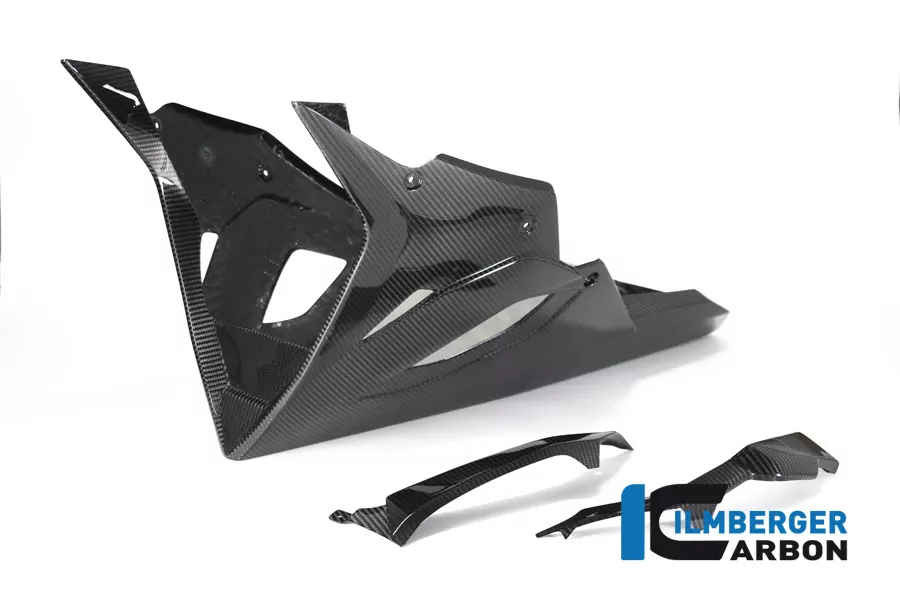 Ilmberger Carbon Verkleidungsunterteil für Racing Auspuff Carbon