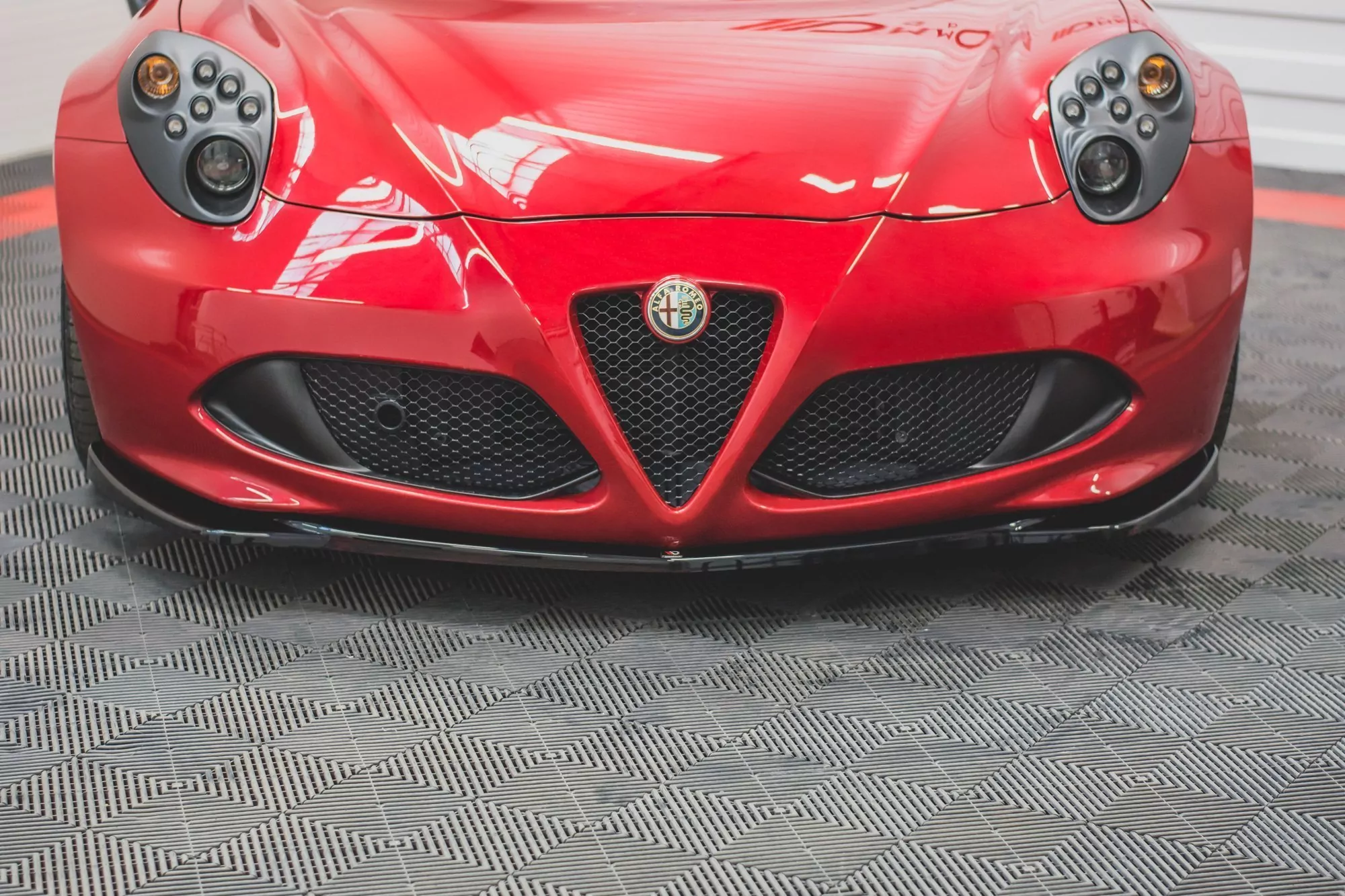 Front Ansatz Passend Für Passend Für Alfa Romeo 4C Schwarz Hochglanz Schwarz Hochglanz
