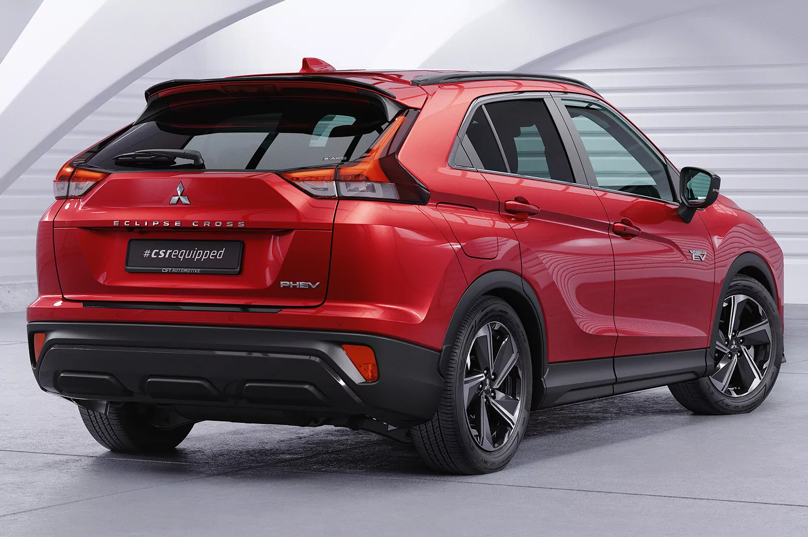 Heckflügel mit ABE für Mitsubishi Eclipse Cross HF937 Schwarz Strukturiert