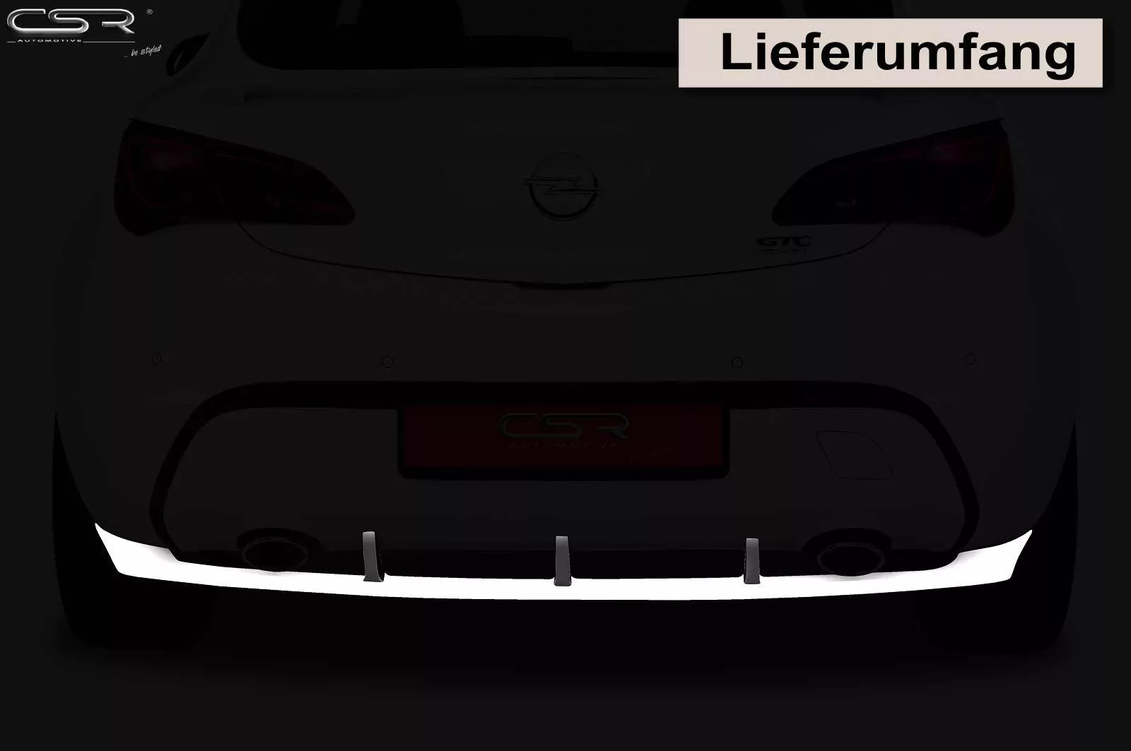 Heckansatz für Opel Astra J HA144