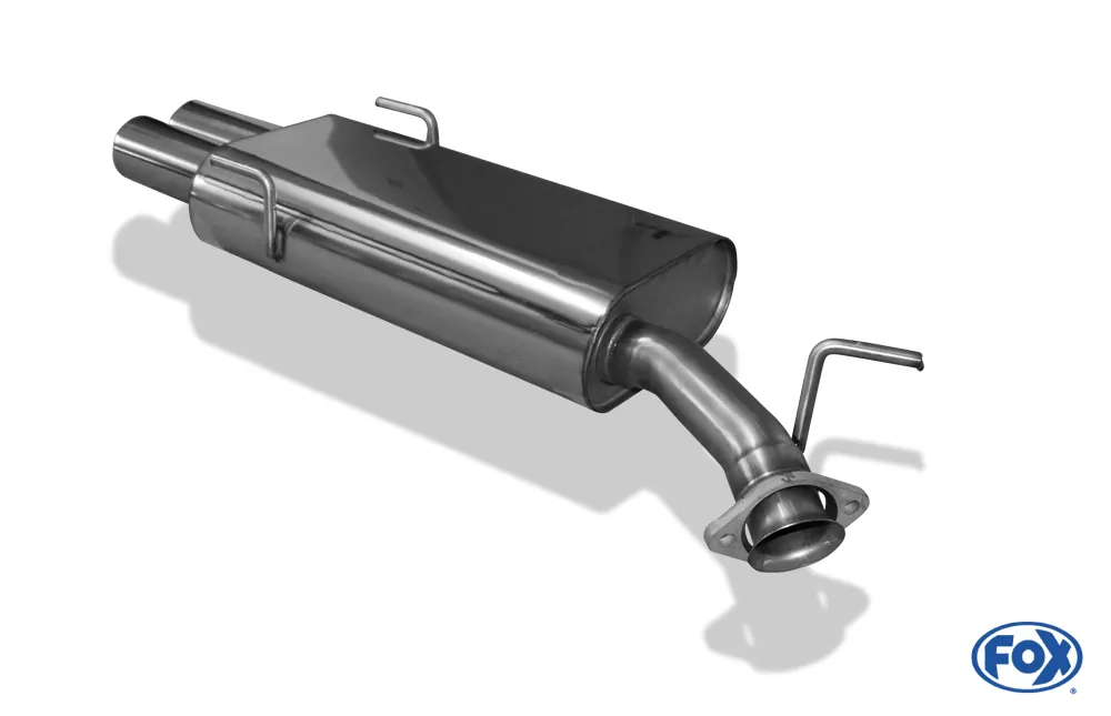 Opel Vectra B - Bj. ab 9/99`  Endschalldämpfer Ø55mm - 2x80 Typ 13