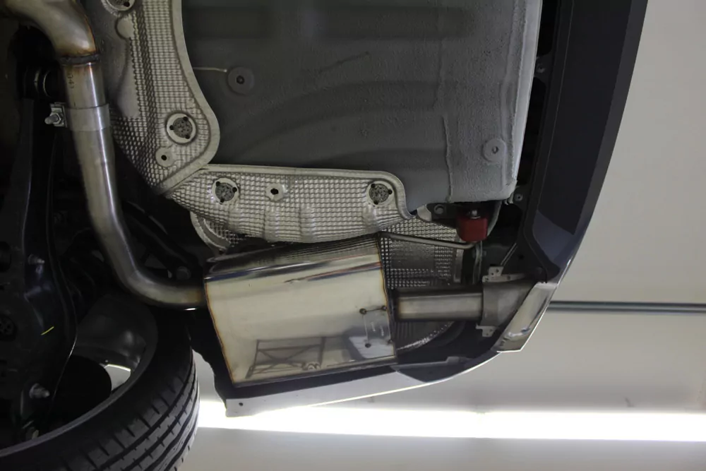 Skoda Octavia 5E RS - TSI mit und ohne OPF  Endschalldämpfer rechts/links -  Austritt der Endrohre in den originalen Endrohren