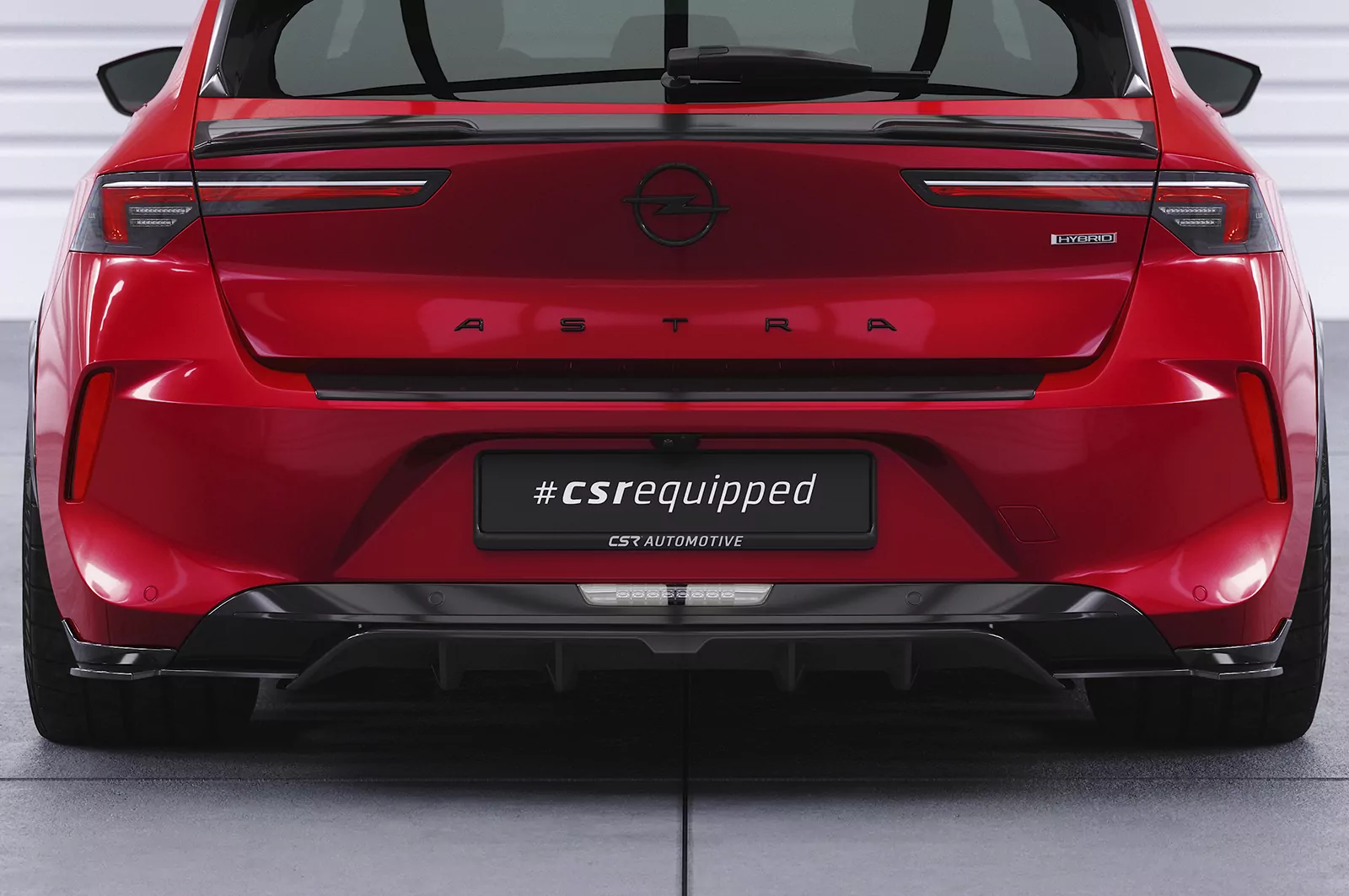 Heckansatz für Opel Astra L Schrägheck HA467 Schwarz Strukturiert