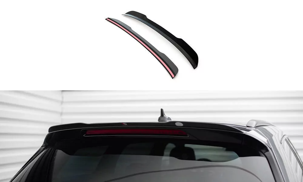 Spoiler CAP Passend Für Passend Für VW Passat R-Line B8 Schwarz Hochglanz Schwarz Hochglanz