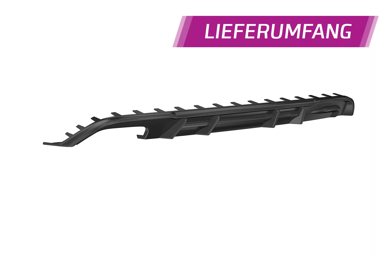 Heckansatz für VW Golf 7 Variant GTD HA293 Schwarz Strukturiert