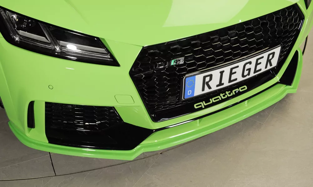 Rieger Spoilerschwert für Audi TT RS (8J/8J1-FV/8S) | Coupé 05.16-08.18 (bis Facelift) für orig. TT-RS Frontschürze