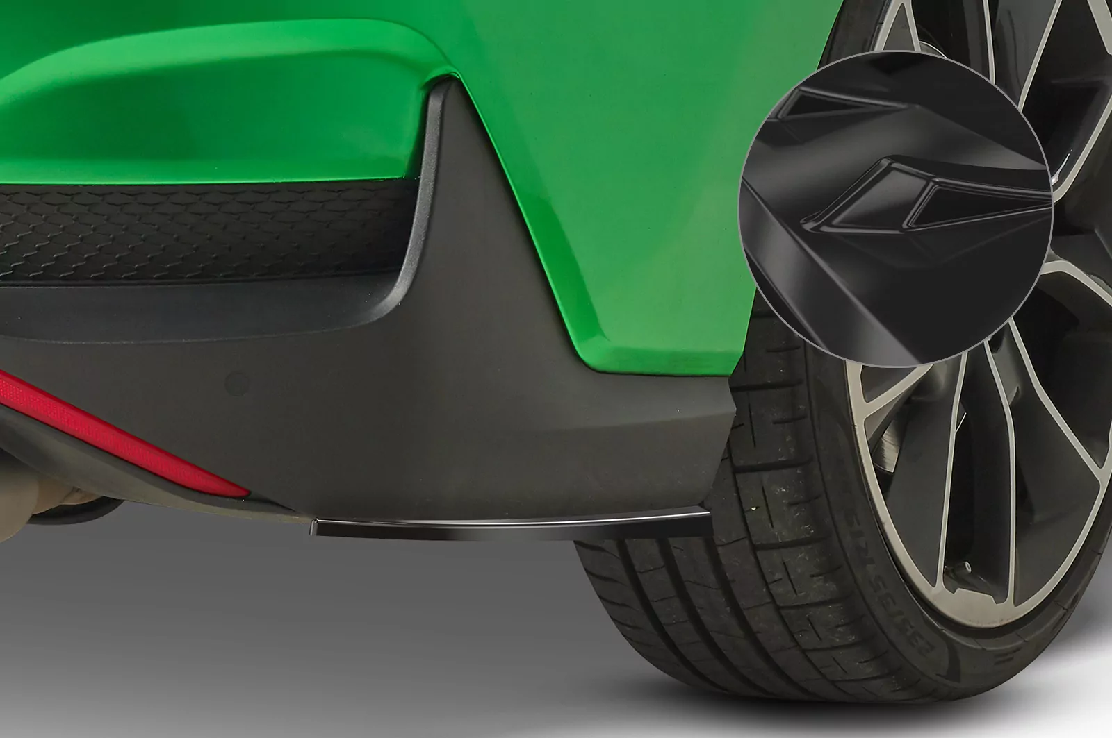 Heckansatz für Hyundai I30 N (PD) Fastback Glossy (schwarz hochglanz)