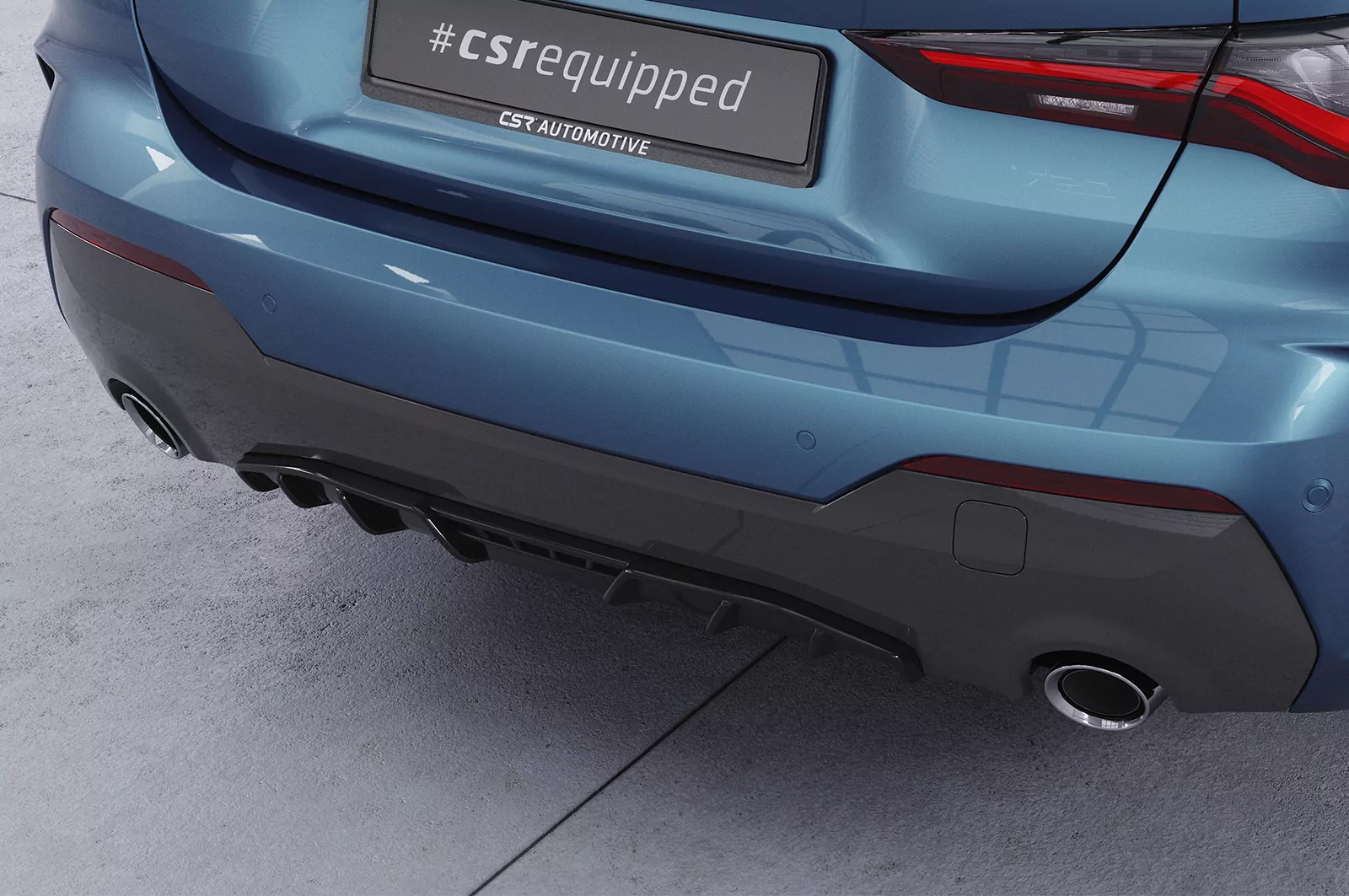 Heckansatz für BMW 4er (G22/G23) M-Paket und M440 HA276 Schwarz Strukturiert