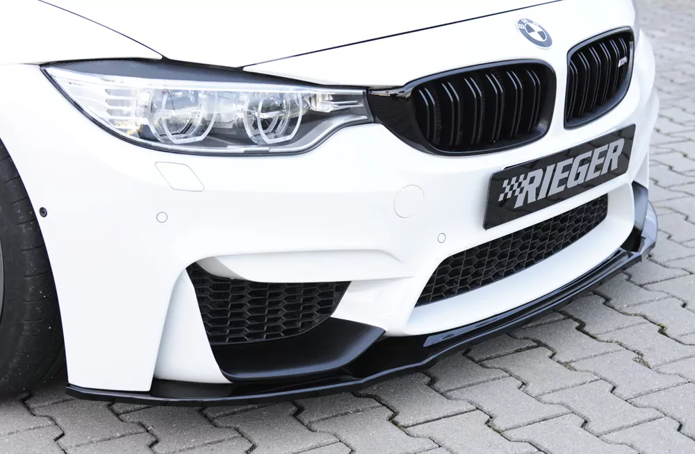 Rieger Spoilerschwert für BMW 4er F82 M4 (M3) | Coupé 01.14- für Frontschürze ohne BMW-Performance Frontaufsatz