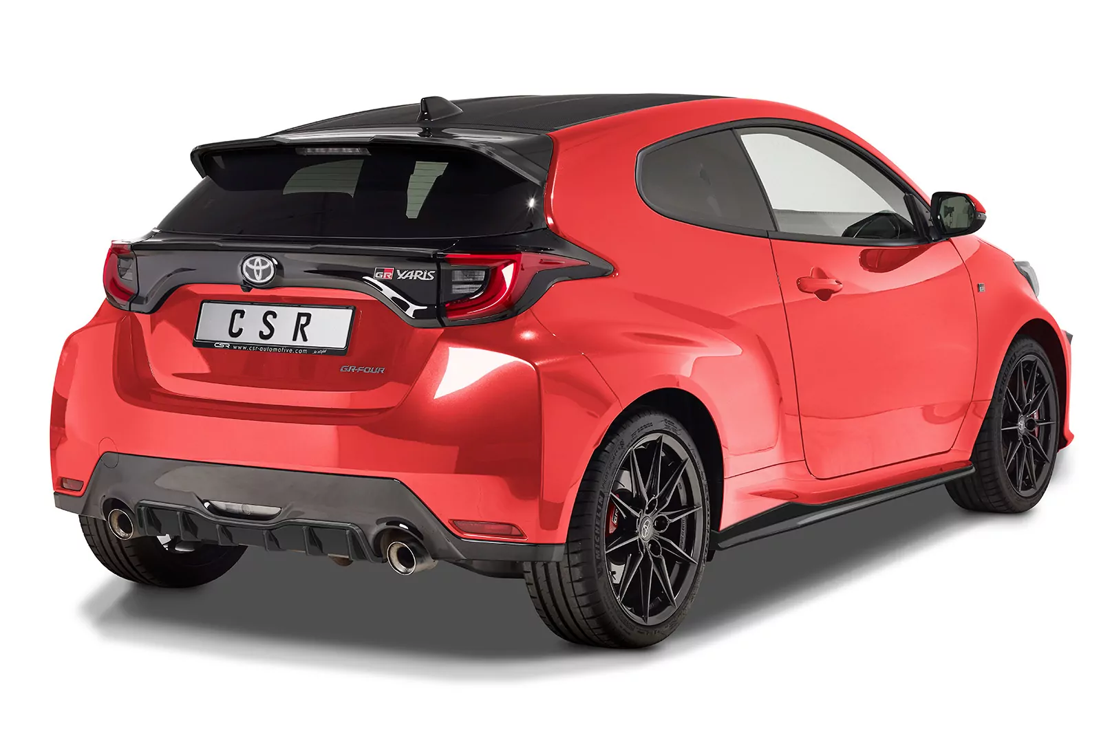 Seitenschweller für Toyota GR Yaris (XP21) SS481 Schwarz Strukturiert