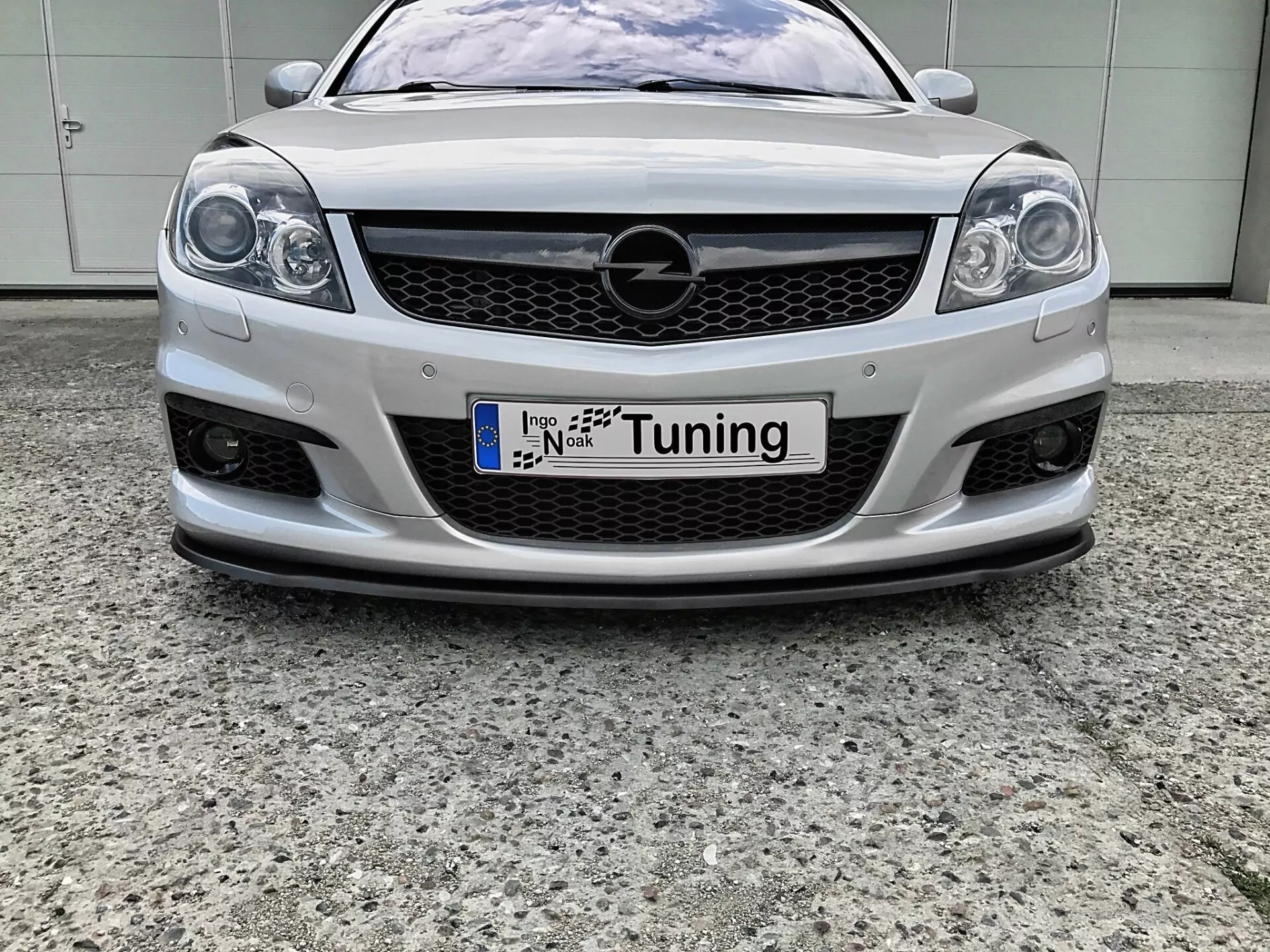 Spoilerschwert Frontspoilerlippe Splitter für Opel Vectra C OPC Facelift ABE