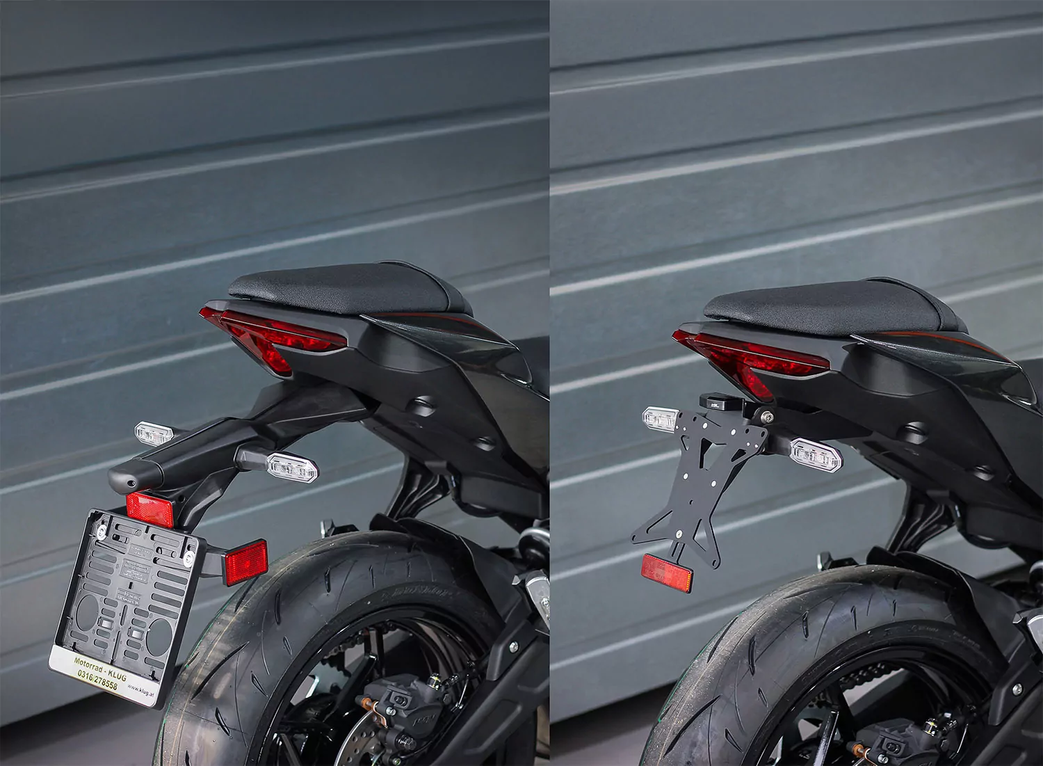 MG Biketec Kennzeichenhalter für Kawasaki Z 650 S ab 2026