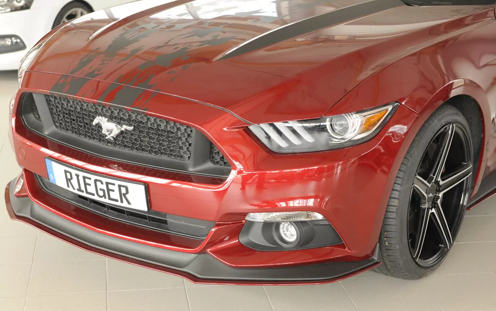 Rieger Spoilerschwert für Ford Mustang 6 (LAE) | Coupé 11.14-07.17 (bis Facelift) für orig. GT-Frontschürze