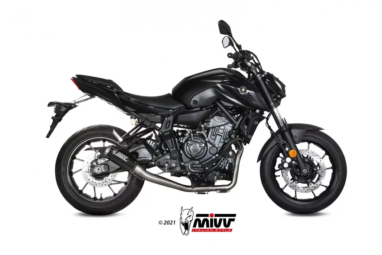 MIVV Komplettanlage MK3 CarbonYAMAHA MT-07/FZ-07 14-22