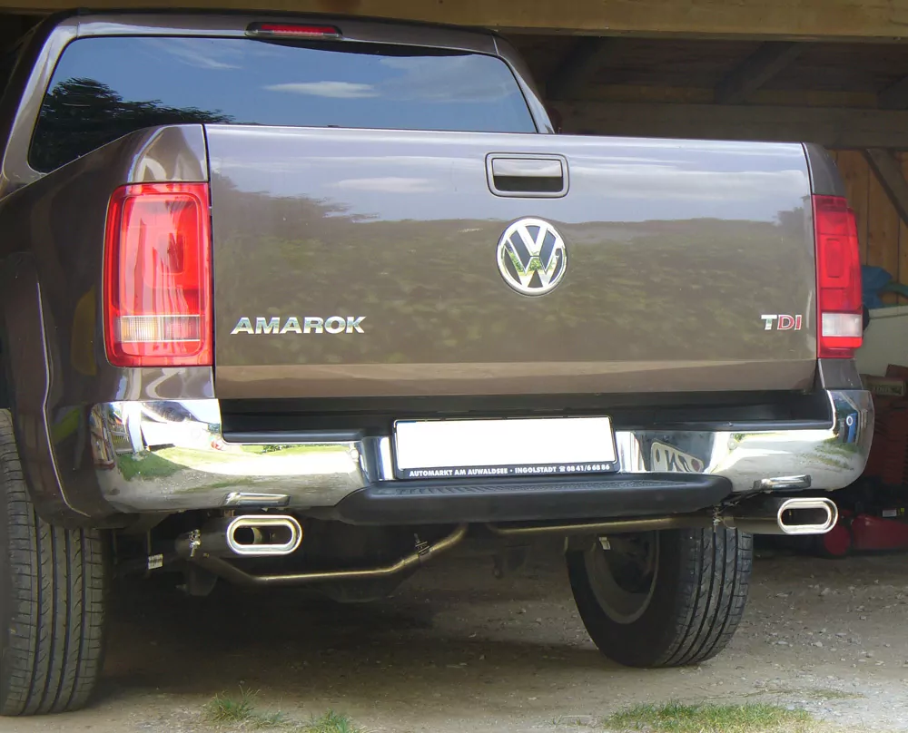 VW Amarok 4x4  Endschalldämpfer Ausgang rechts/links - 160x80 Typ 53 rechts/links