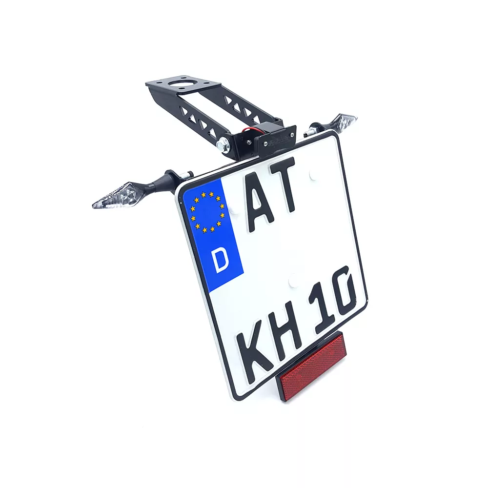 alpha Technik Kennzeichenhalter für Yamaha YZF-R6,YZF600; Typ RJ27; Modelljahr 2017-