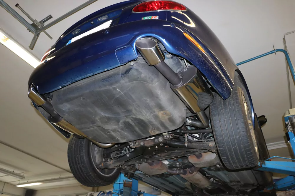 Jaguar XK8/ XKR Typ QEV/ QDV  Endschalldämpfer rechts/links Ø63,5 - 115x85 Typ 38 rechts/links