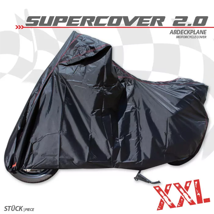 Abdeckplane | Supercover 2.0 | Gr. Xxl | Schwarz | Polyester | 200 D | L 300 X B 106 X H 141 Cm