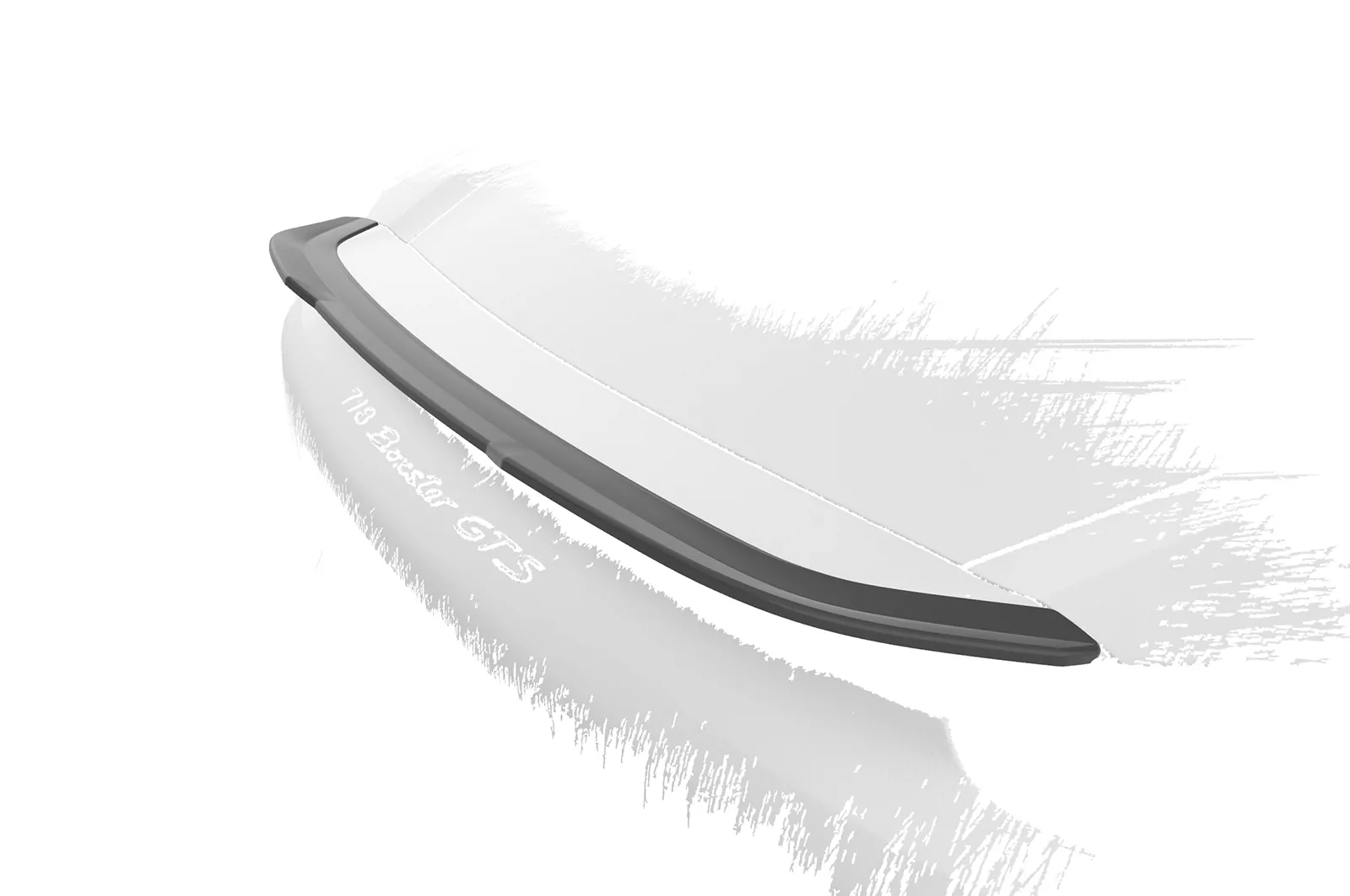 Heckflügel mit ABE für Porsche 718 Boxster (Typ 982) HF940 Schwarz Strukturiert