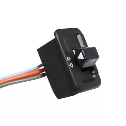 - Kein Hersteller - Blinkerschalter mit Rückstellfunktion zum Einbau z.B. in Quadarmatur, mit Kabel.