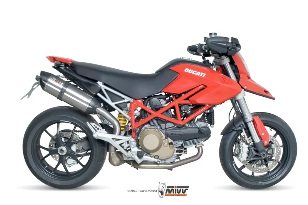 MIVV Suono Edelstahl Ducati Hypermotard 1100 ´07/12 - Hypermotard 1100 EVO ´10/1