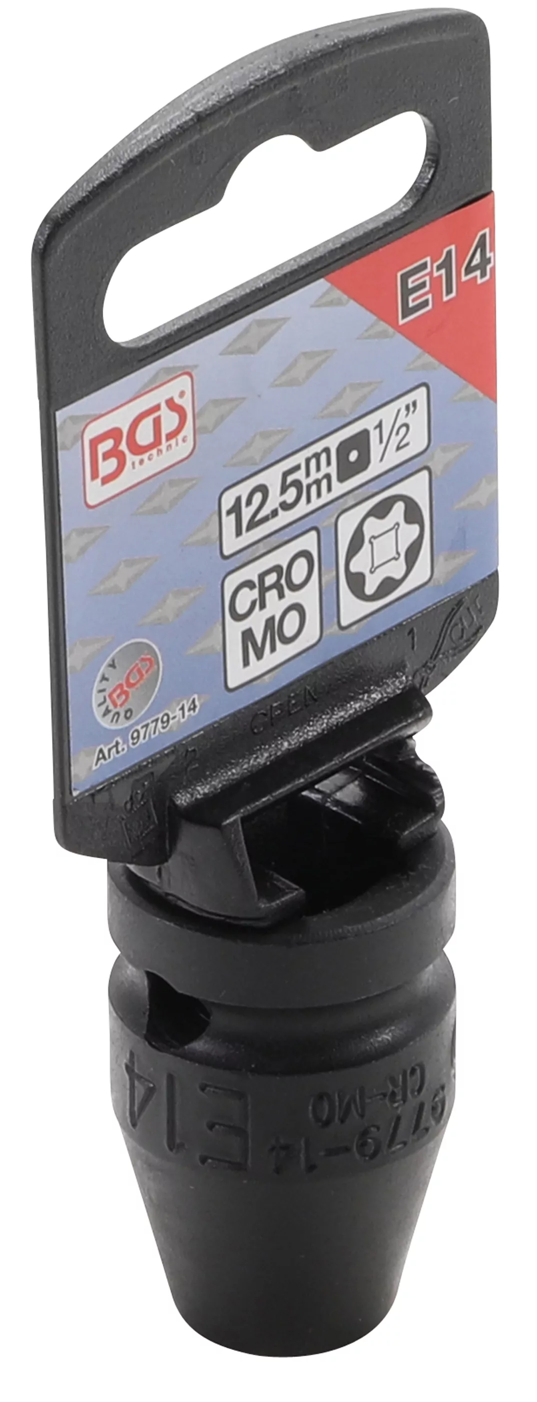 Kraft-Steckschlüssel-Einsatz E-Profil | Antrieb Innenvierkant 12,5 mm (1/2") | SW E14