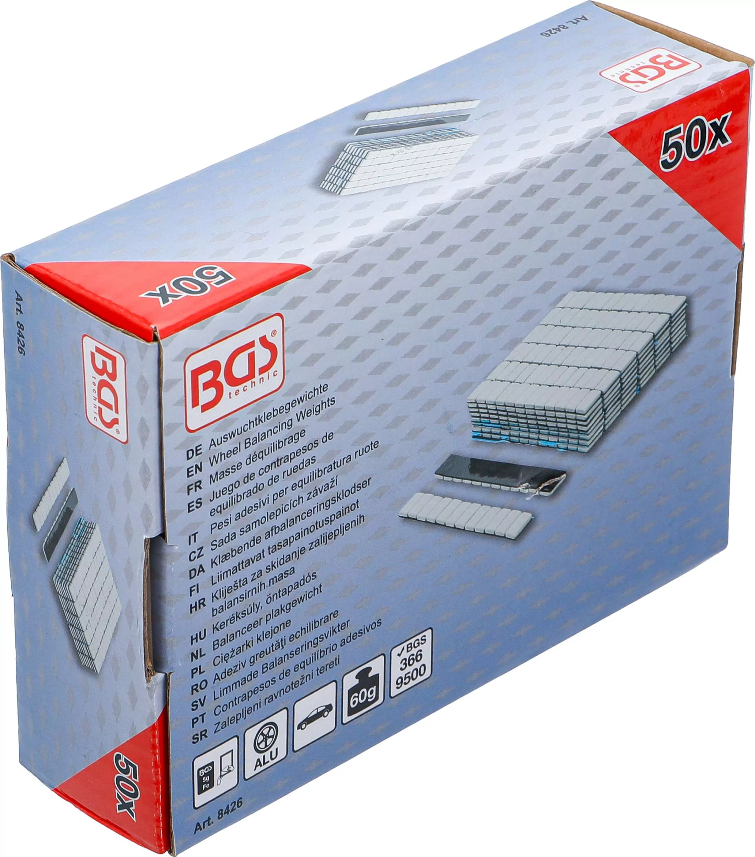 Auswuchtklebegewichte | 12 x 5 g | 50-tlg.